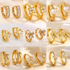 Cubic Zirconia Hoop Earrings