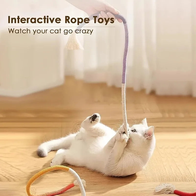 Natural Sisal Catnip Rope Toy for Cats