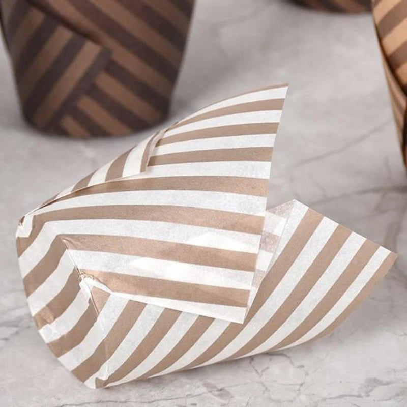 Tulip Cupcake Liners (50-Pack) – Food-Grade Baking Cups for Muffins & Cupcakes