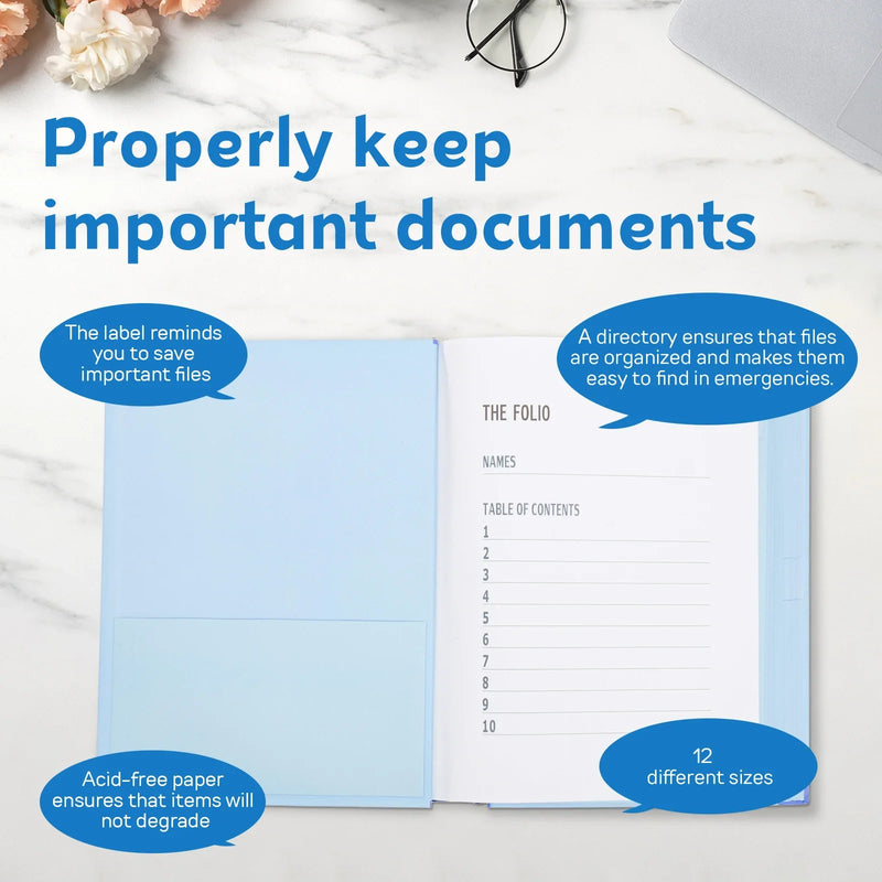 Organisateur de Documents Portable avec Rangement Multi-Poches