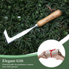 Stainless Steel Crevice Weeder with Wooden Handle