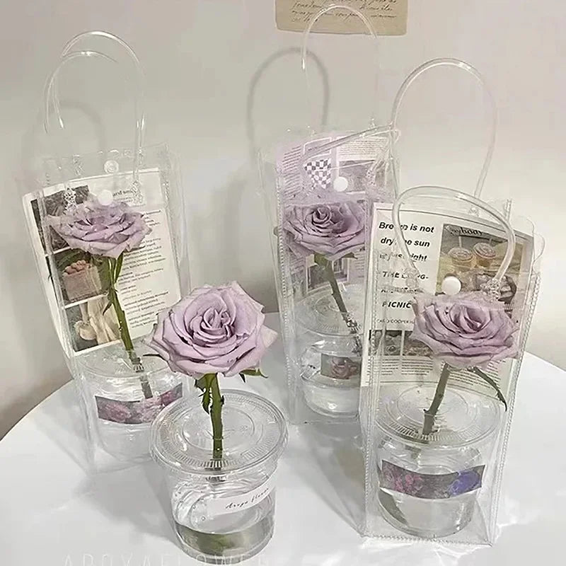 Clear PVC Gift Bags with Handles
