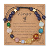 12 Zodiac Signs Natural Stone Bracelet