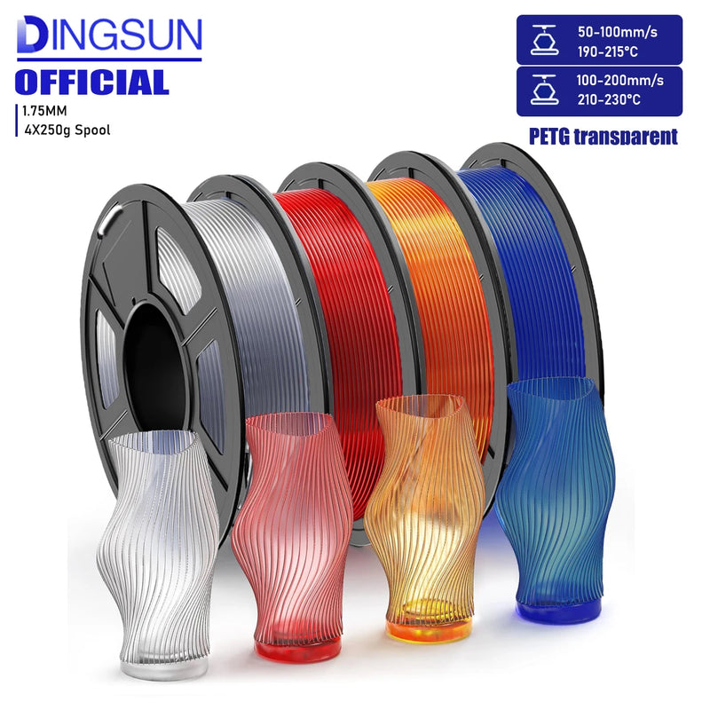 Transparentes PETG 3D-Druckerfilament