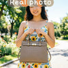 Elegant Genuine Leather Shoulder Bag for Women with Top Handle