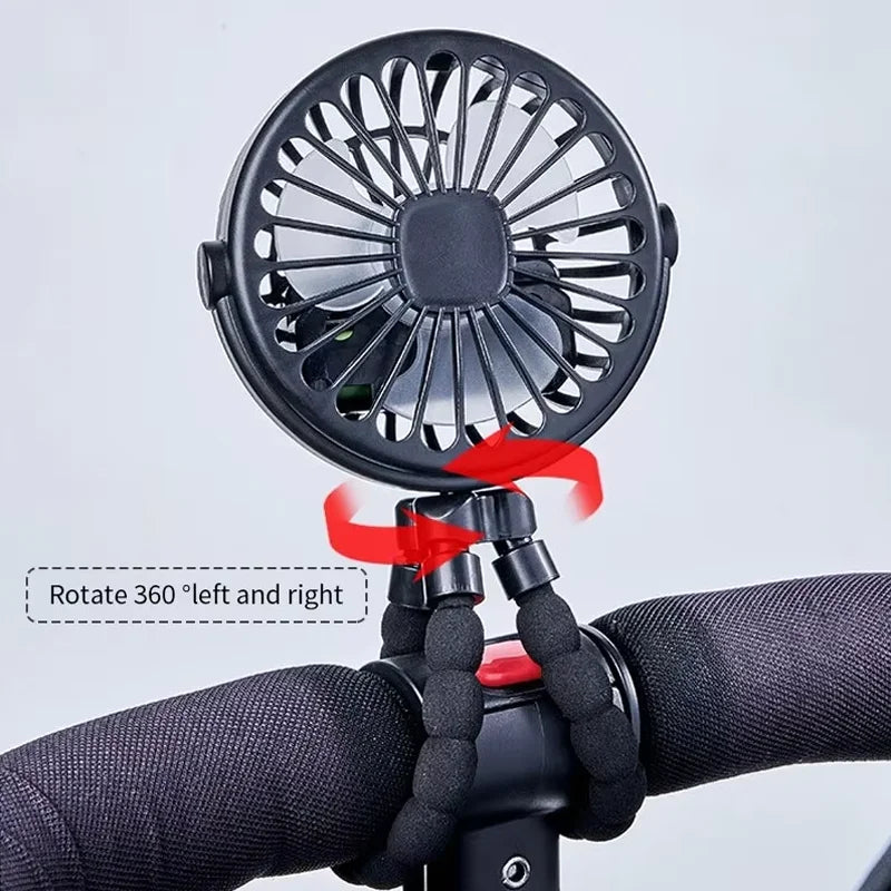 Flexible Tripod Desk Fan with Adjustable Legs
