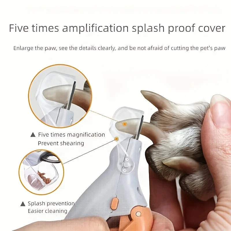 LED Pet Nail Clippers with Safety Light