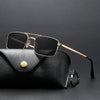 Vintage Double-Bridge Square Sunglasses