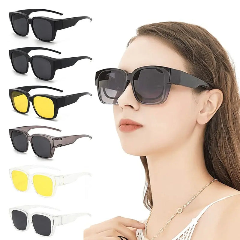 Oversized Polarized Fit-Over Sunglasses
