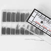 Assortment kit of stainless steel watch spring bars with various diameters and lengths.