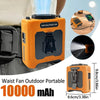 Portable Waist Fan with 10,000mAh Power Bank