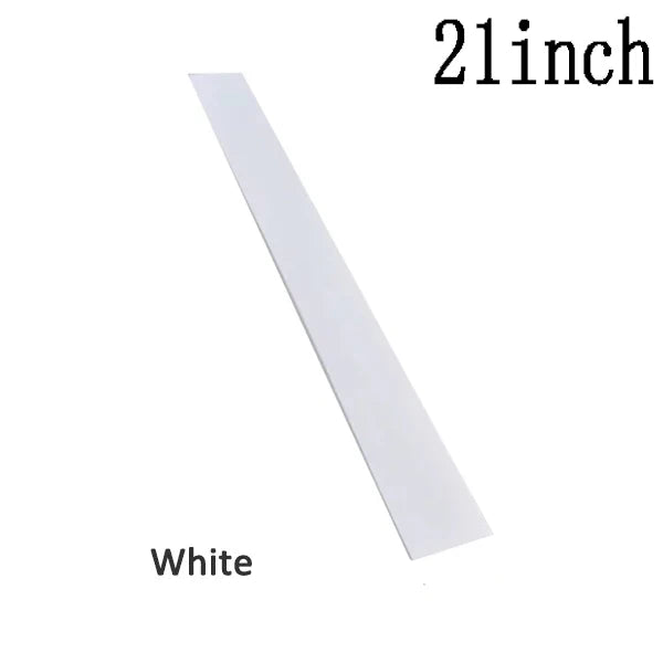 A white 2-inch silicone stove counter gap cover shown in a diagonal view.