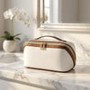 Large-Capacity Waterproof Travel Makeup Bag with Durable PU Leather & Smart Organization