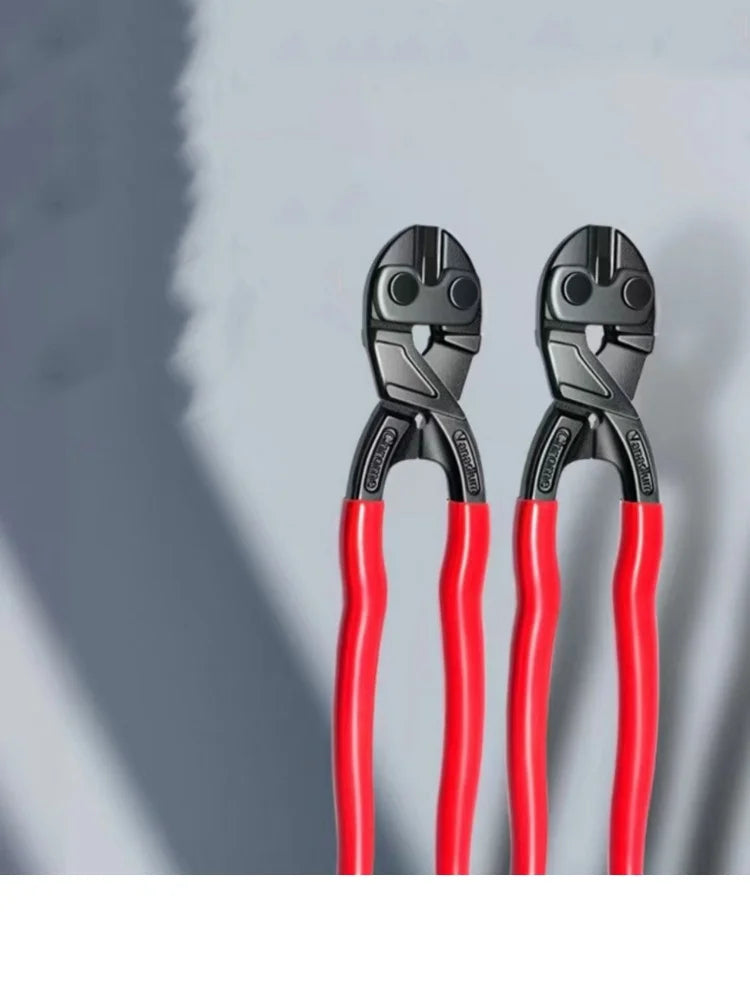 Heavy-Duty Bolt Cutter with Spring-Loaded Handles