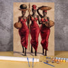 Adult Paint by Numbers Kit – African Women Portrait on Canvas