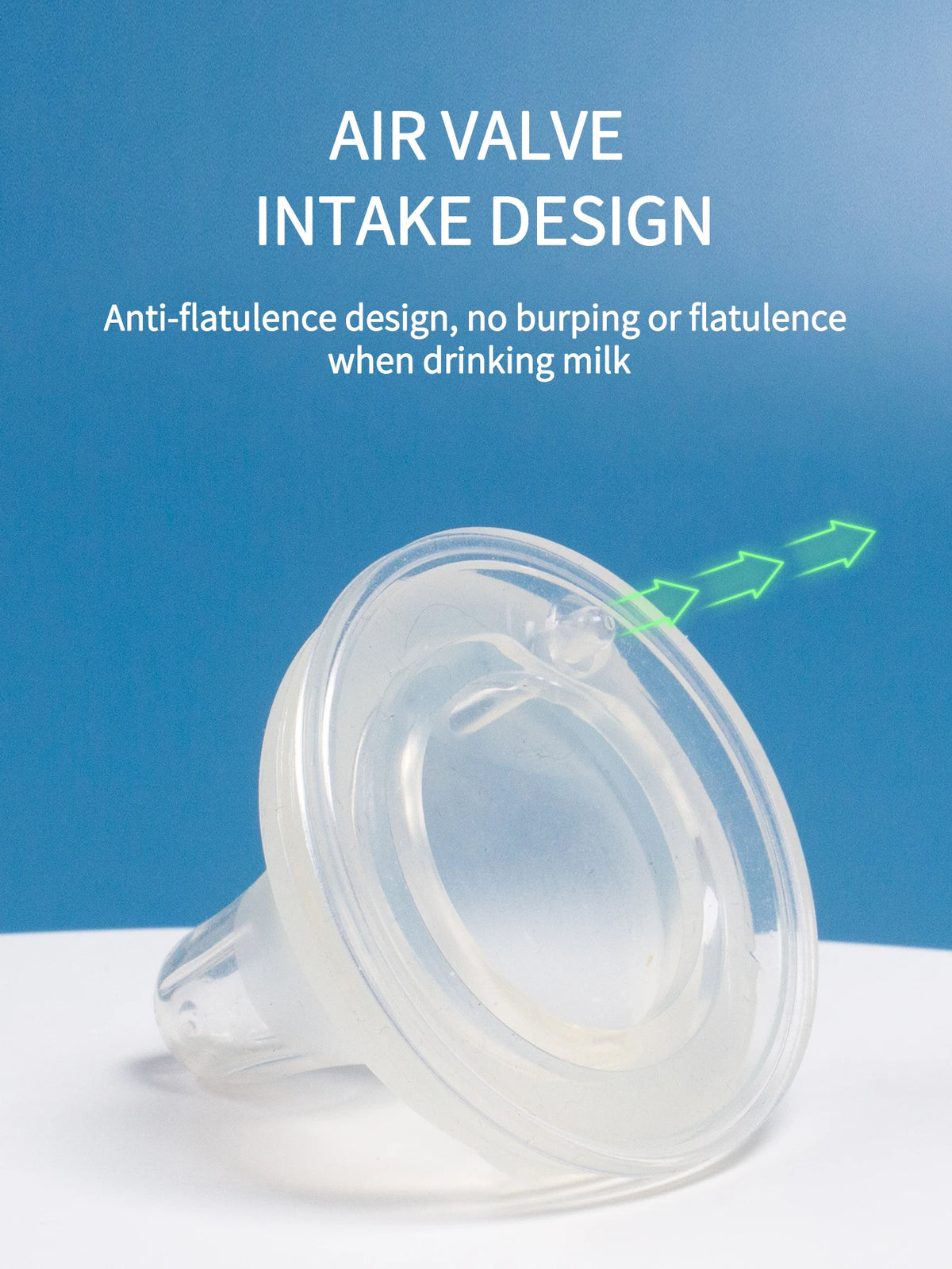 Wide Mouth Silicone Baby Bottle Nipple - Breast-Like Natural Flow