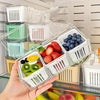 Square Food Storage Containers with Clear Compartments