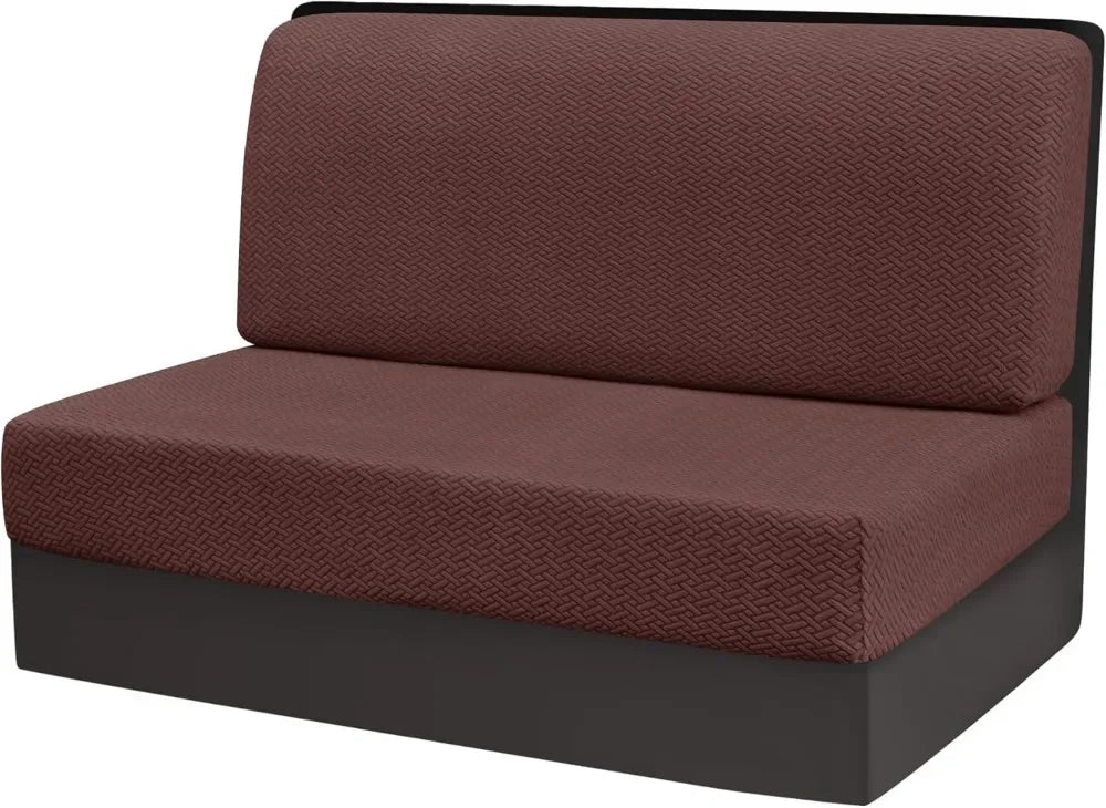 Stretch Jacquard RV Dinette Cushion Covers (2-Piece Set)