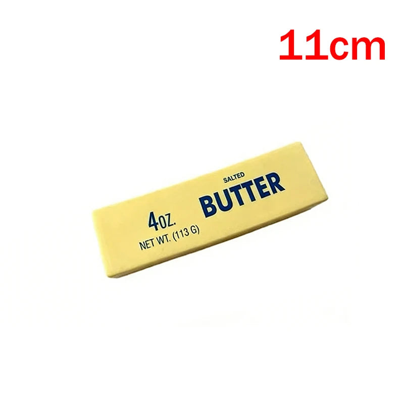 A yellow salted butter fidget stick with a 11cm length and 4oz net weight.