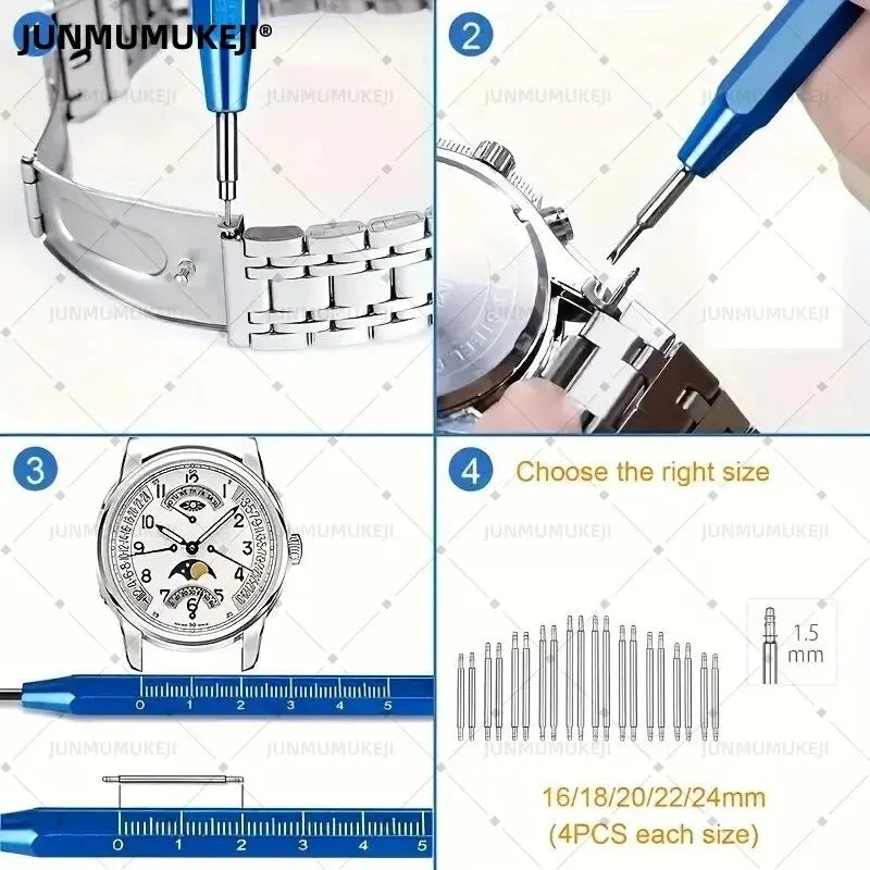 Complete Watch Repair Tool Kit with 147 Pieces