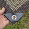 Brown PE Shade Cloth with Grommets