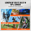 A set of heavy-duty double-braided polyester ropes used for high-altitude operations, rescue traction, tethering horses, and 