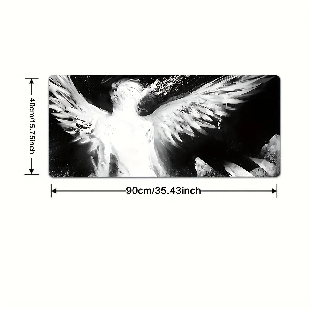 Artistic Angel Wing Mouse Pad – Large Non-Slip Desk Mat for Office & Gaming