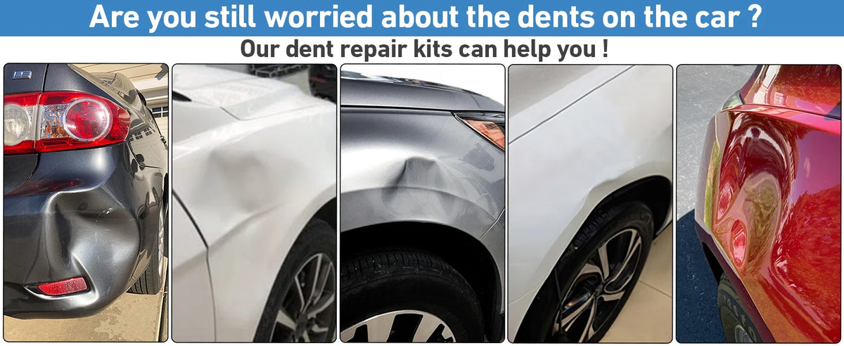 Paintless Dent Repair Kit with Suction Cups and Puller