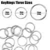 Silver Swivel Snap Hooks with Key Rings (20-Pack)