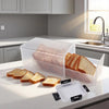Clear Airtight Bread Box with Sliding Lid
