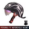 Retro Half Helmet for Men and Women – Lightweight Commuter Cruiser Motorcycle Helmet