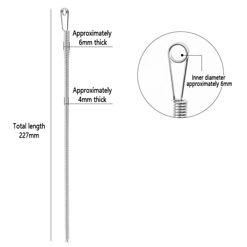 Flexible Steel Rope Threading Tool for Drawstrings and Sewing Projects