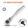 Compact 2-in-1 Ratchet Wrench with Socket and Bit Drives
