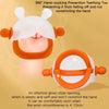 Bunny-Shaped Silicone Teether with Full-Hand Grip for Babies