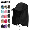 Black UPF 50+ breathable wide brim sun hat displayed with various color options.