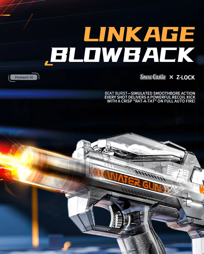 Electric Water Gun Toy with Lights and Sound