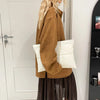 Weiche Polyester-Clutch mit Reißverschluss