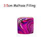 Squishy Stress Relief Cube with Soothing Swirl Design