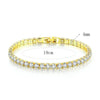 14K Gold-Plated CZ Tennis Bracelet & Bangle Set