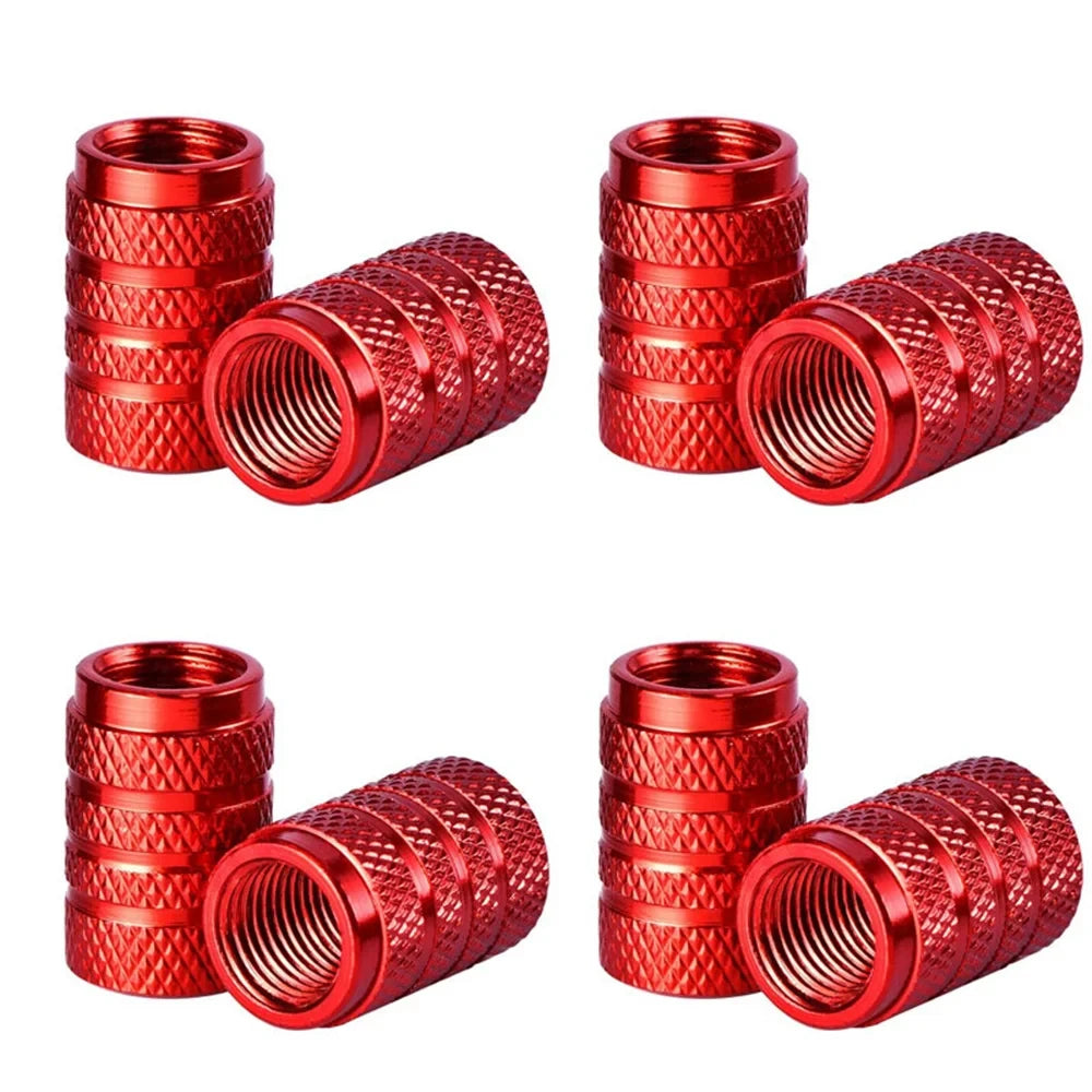 Aluminum Tire Valve Stem Caps – Set of 4