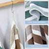 Extra Large Striped Coral Fleece Bath Towel