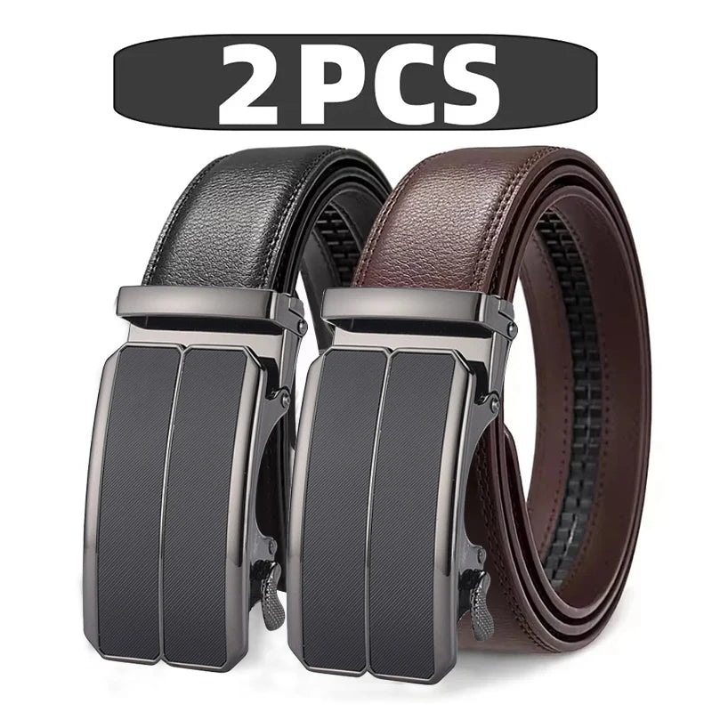 Men's Automatic Ratchet Leather Belt