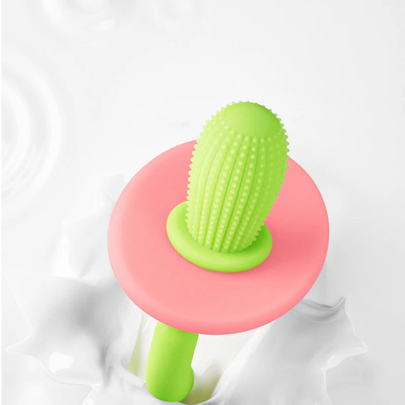 Silicone Teether Ring with Massage Dots for Soothing Gums
