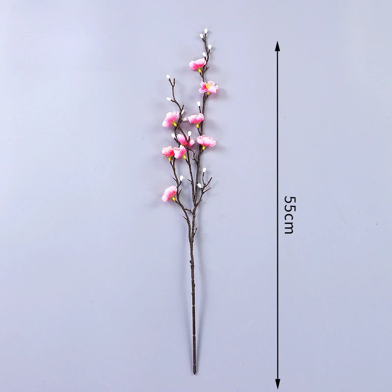 Artificial White Plum Blossom Branch for Chinese Home Décor