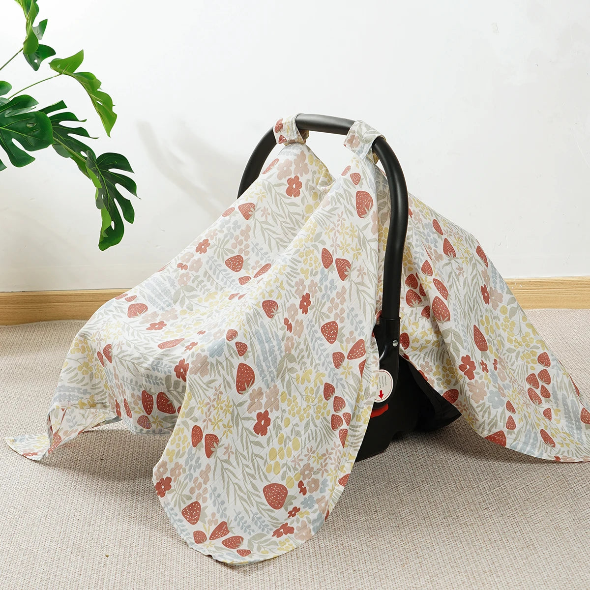Breathable Baby Car Seat Cover & Sunshade Canopy