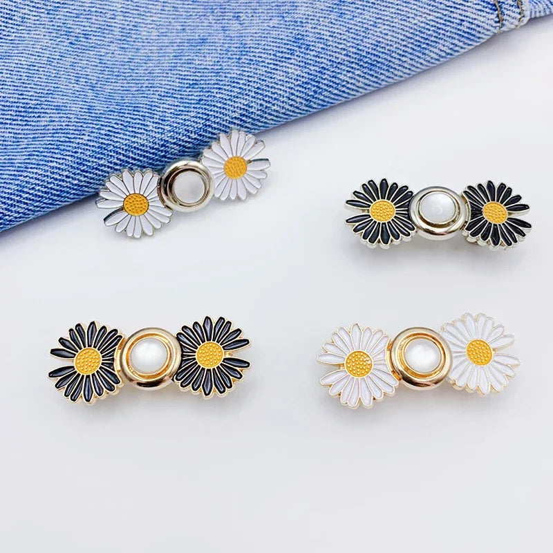 Verstellbare Jeans-Button-Pins - 2er Pack