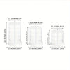 Rotating Jewelry Organizer with Clear Display Tiers