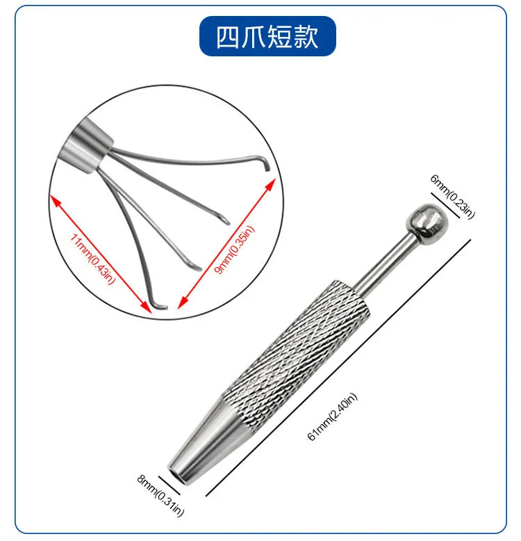 Precision Jewelry Gripper with 4-Claw Diamond & Bead Holder