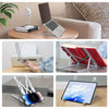 Adjustable Aluminum Laptop Stand - 6 Height Settings for 8-16" Laptops