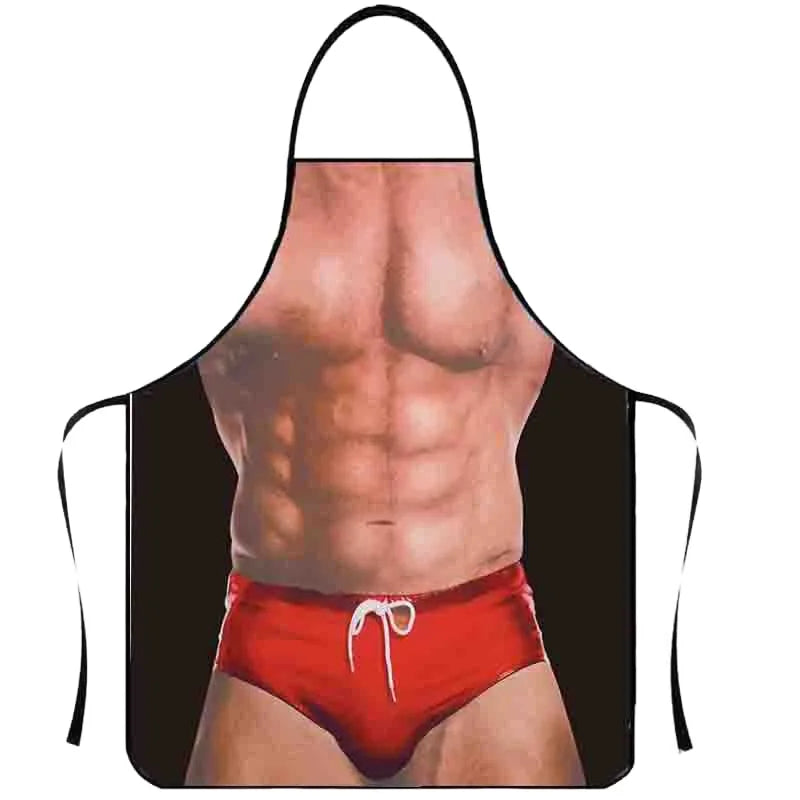 Novelty Bikini Apron for Men – Fun Kitchen & Cleaning Apron